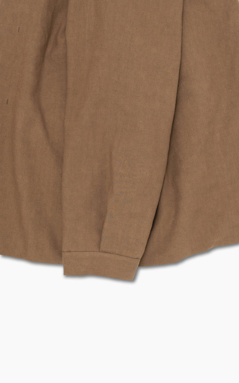 Still By Hand Linen/Wool Half Coat Brick