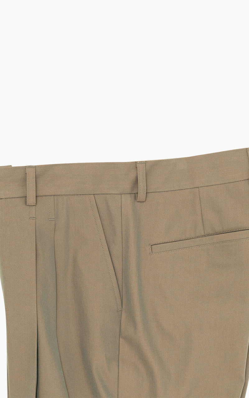 Still By Hand Deep Tuck Pressed Pant Olive