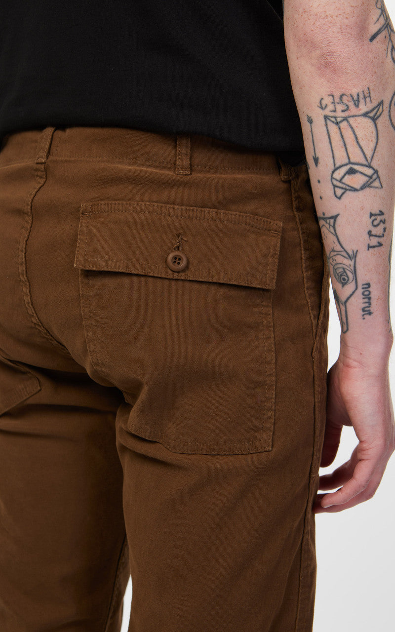 Tellason Fatigue Pant Tapered Gelsomino Mocha Brown