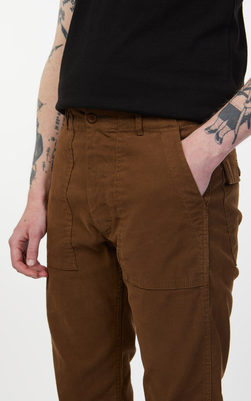Tellason Fatigue Pant Tapered Gelsomino Mocha Brown