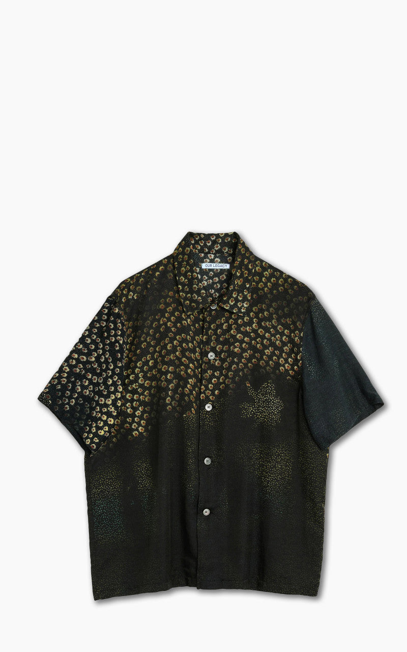 Our Legacy Box Shirt Short Sleeve Dark Flower Print