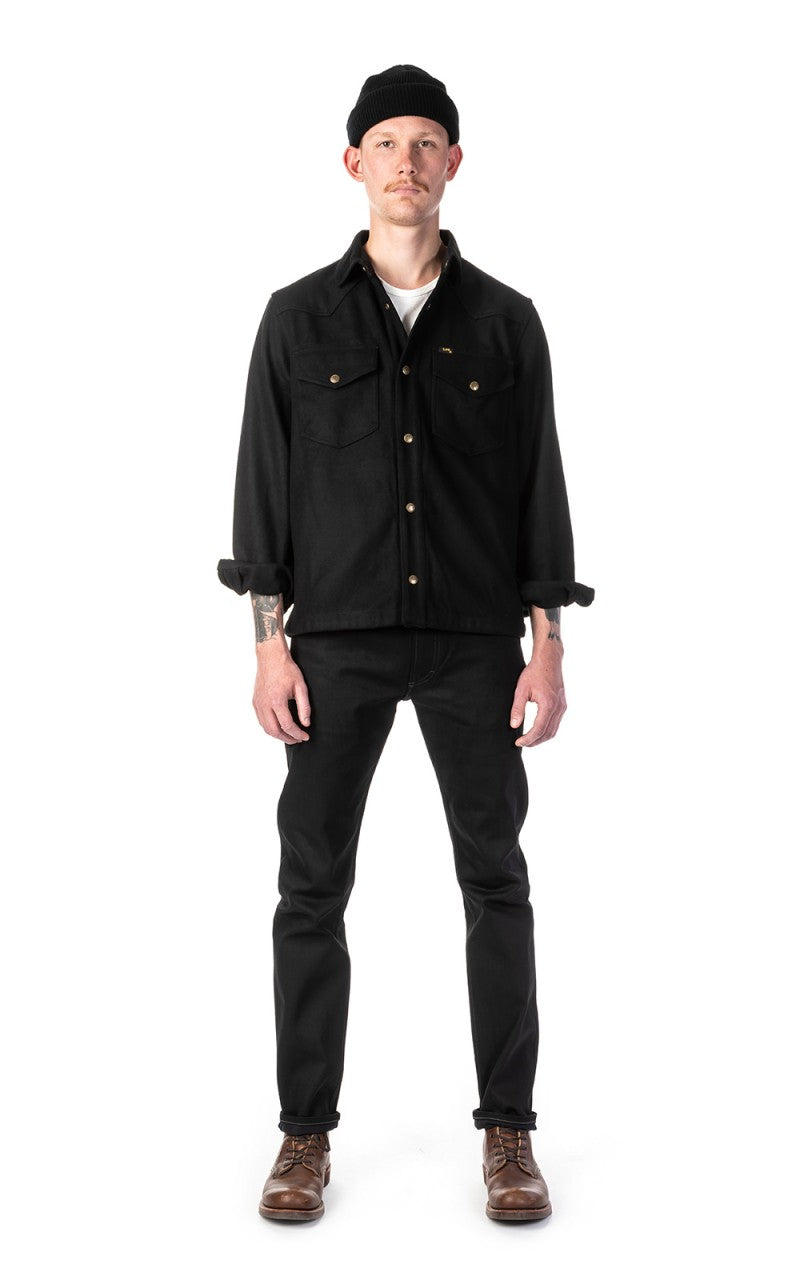 Lee 101 101 Rider Jeans Slim Dry Black Selvage 13oz