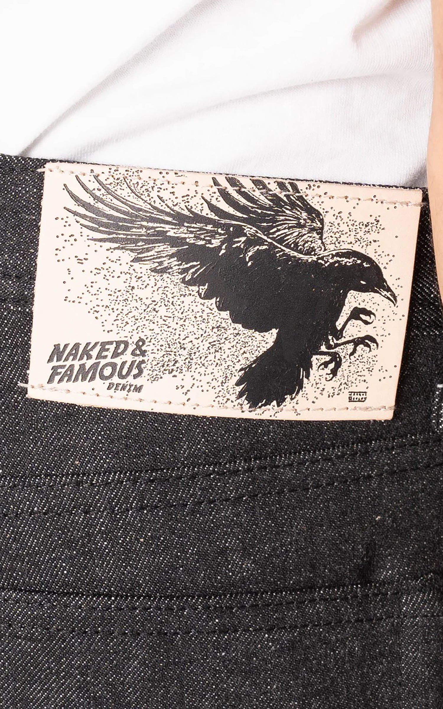 Naked & Famous Denim Weird Guy Yatagarasu Selvedge Black 15oz