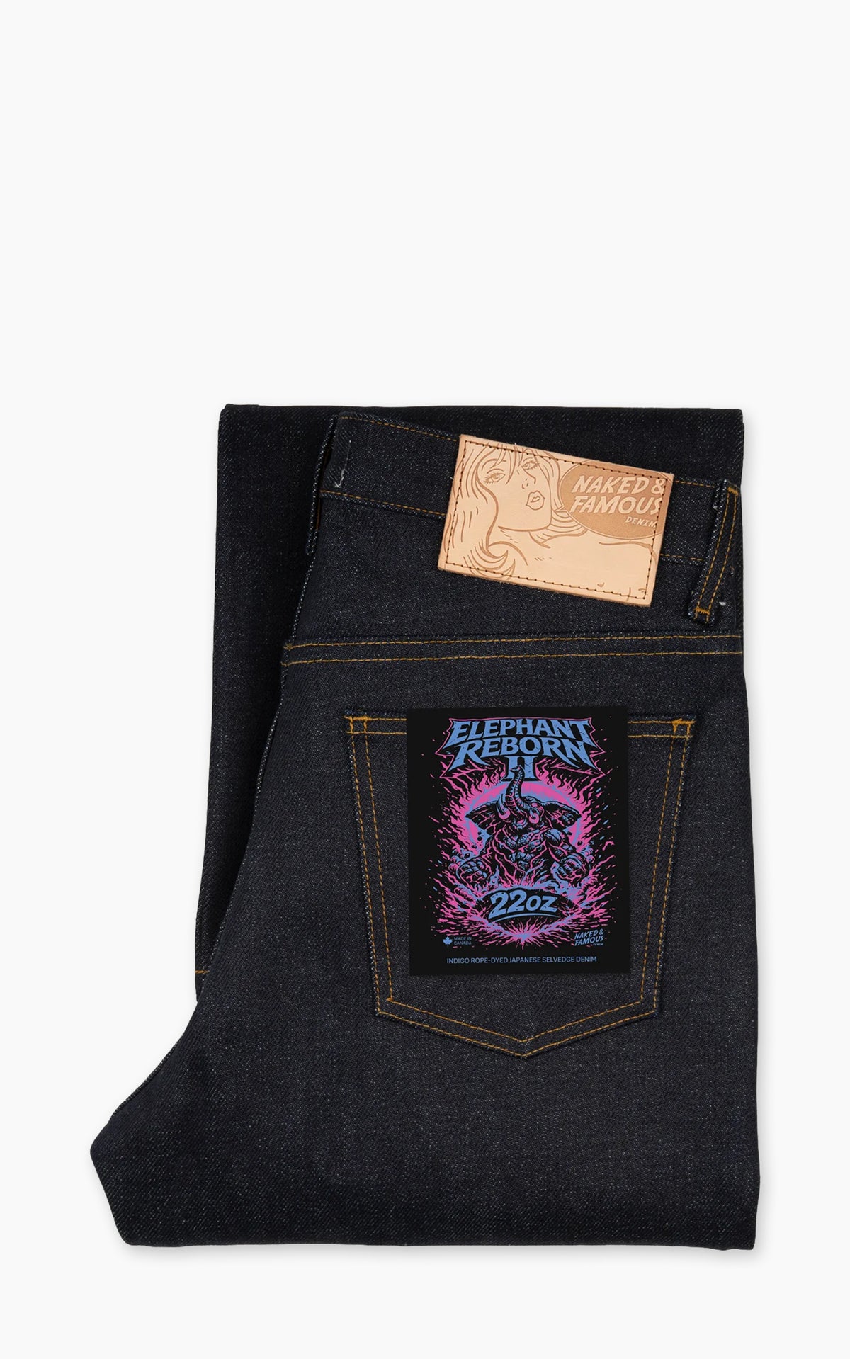 Naked & Famous Denim Strong Guy Elephant 2 Reborn