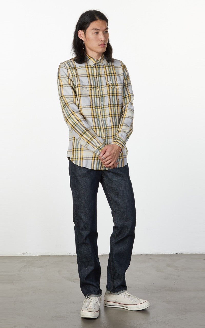 Lee 101 101 Z Jeans Dry Selvage Denim Indigo 14.75oz