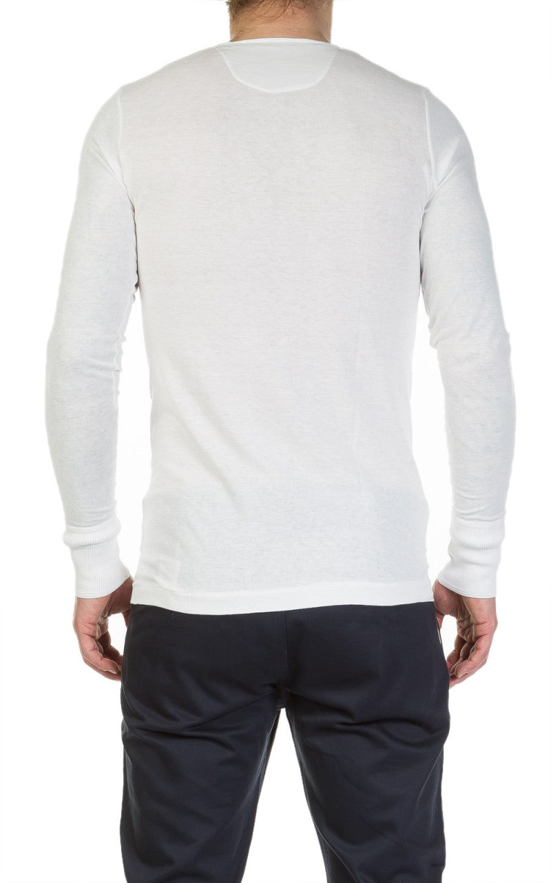 Merz b. Schwanen 102 Longsleeve Henley White