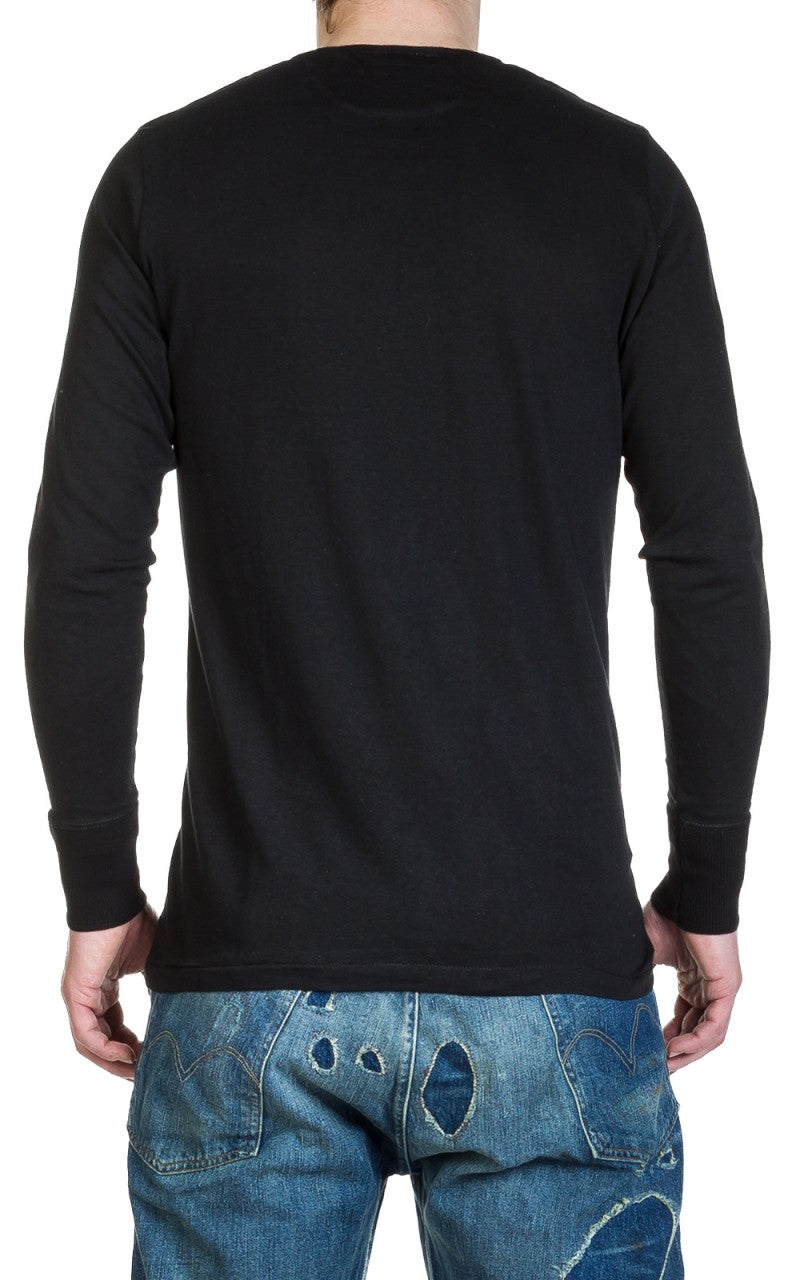Merz b. Schwanen 102 Longsleeve Henley Black