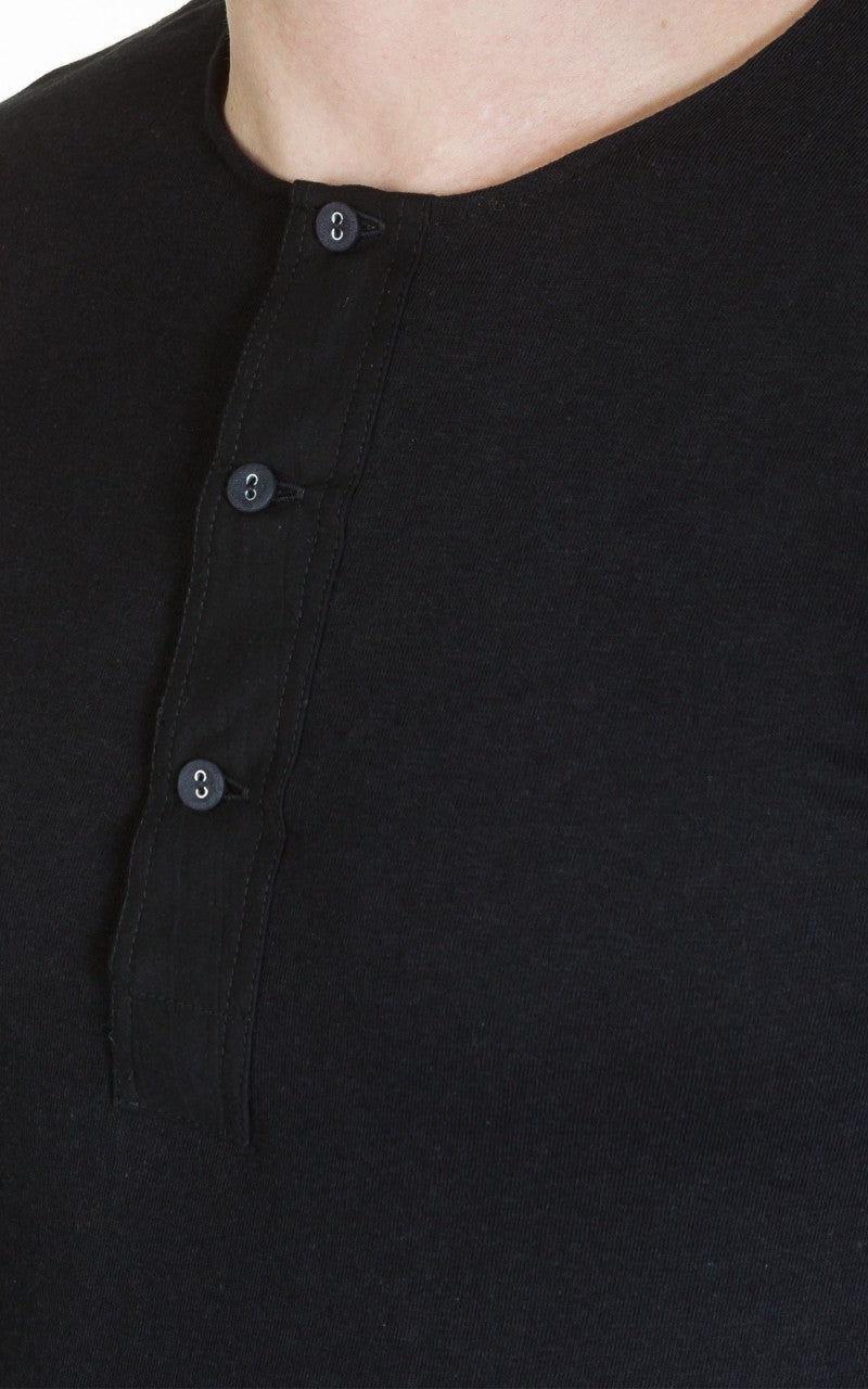 Merz b. Schwanen 102 Longsleeve Henley Black