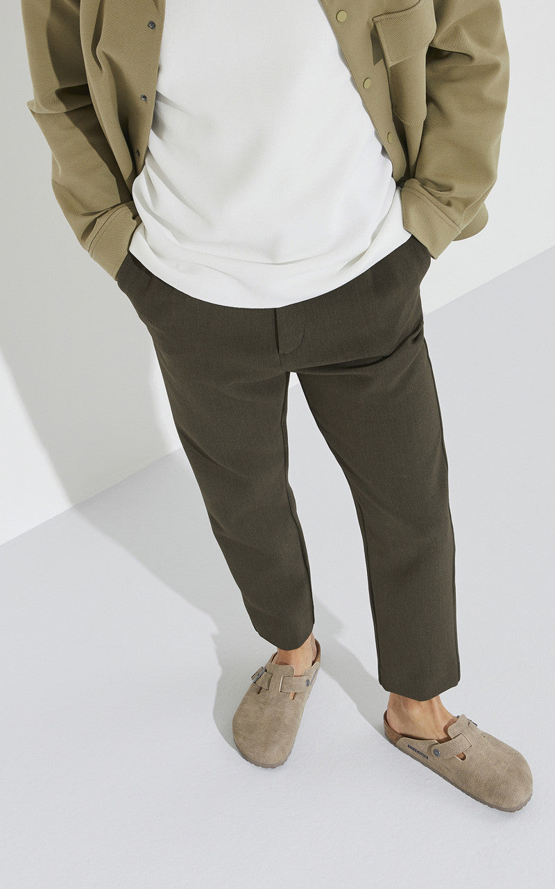 Birkenstock Boston Microfibre Desert Dust Grey Taupe