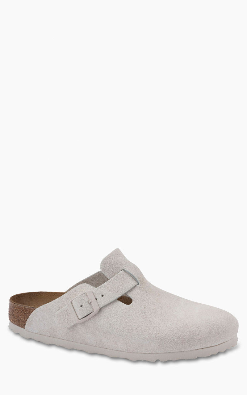 Birkenstock Boston Suede Antique White
