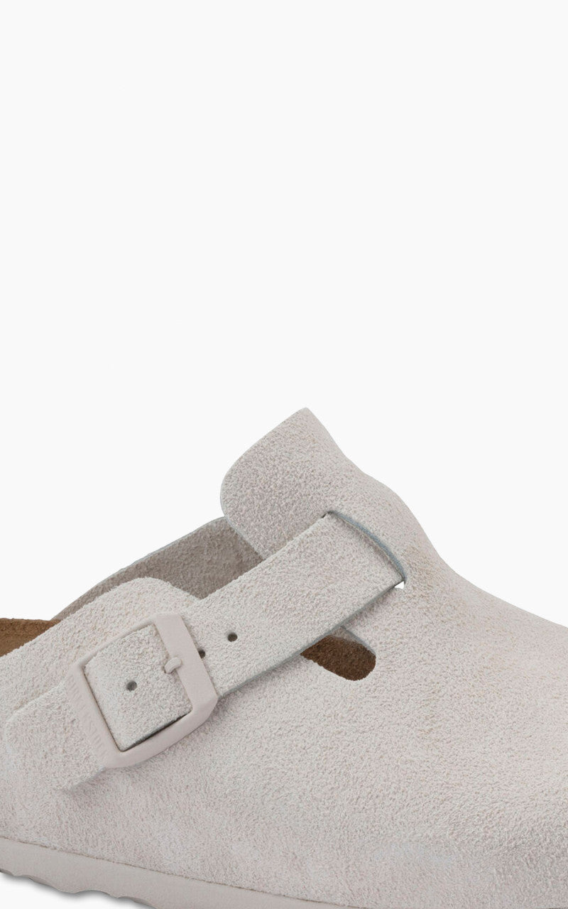 Birkenstock Boston Suede Antique White