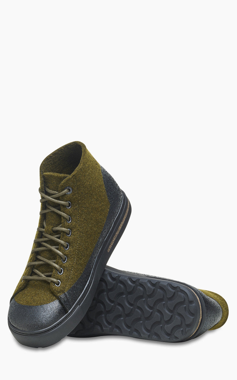 Birkenstock Bend Mid Dip Natural Leather/Felt Tropic Green