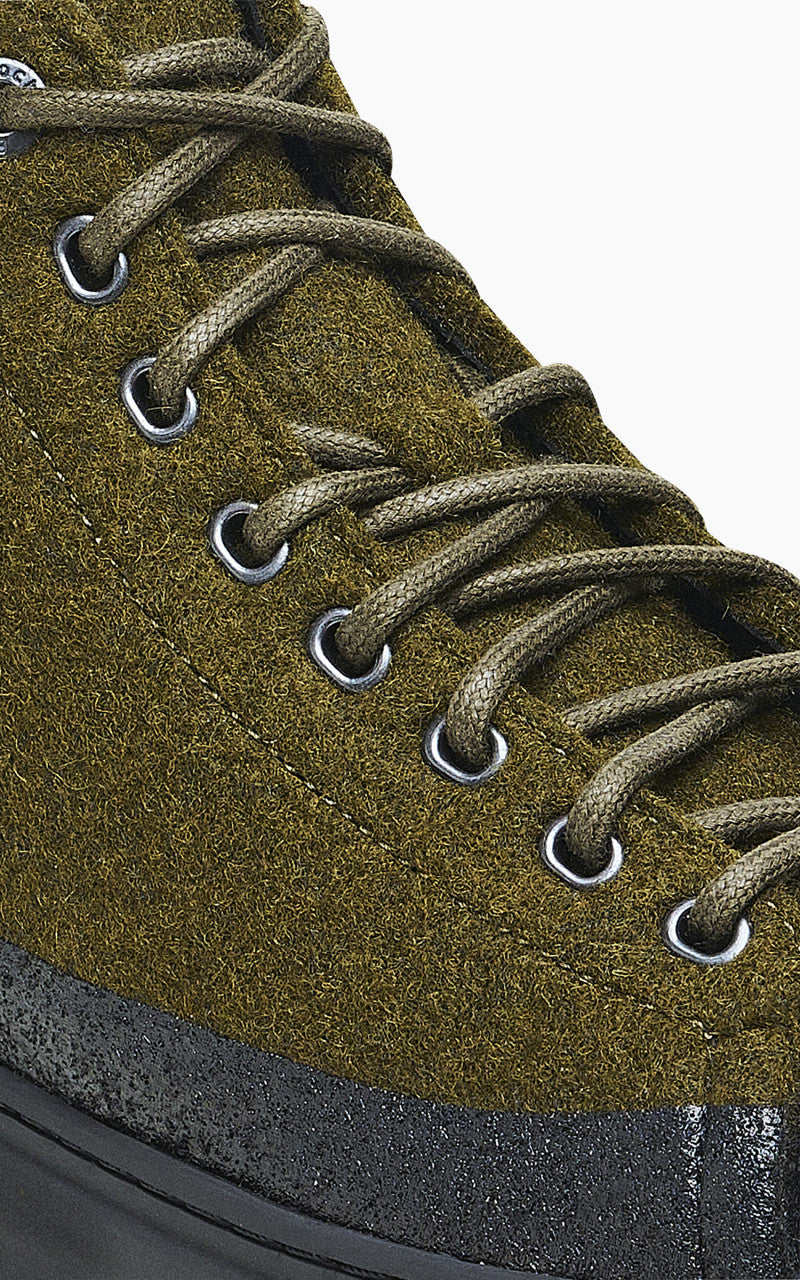 Birkenstock Bend Mid Dip Natural Leather/Felt Tropic Green