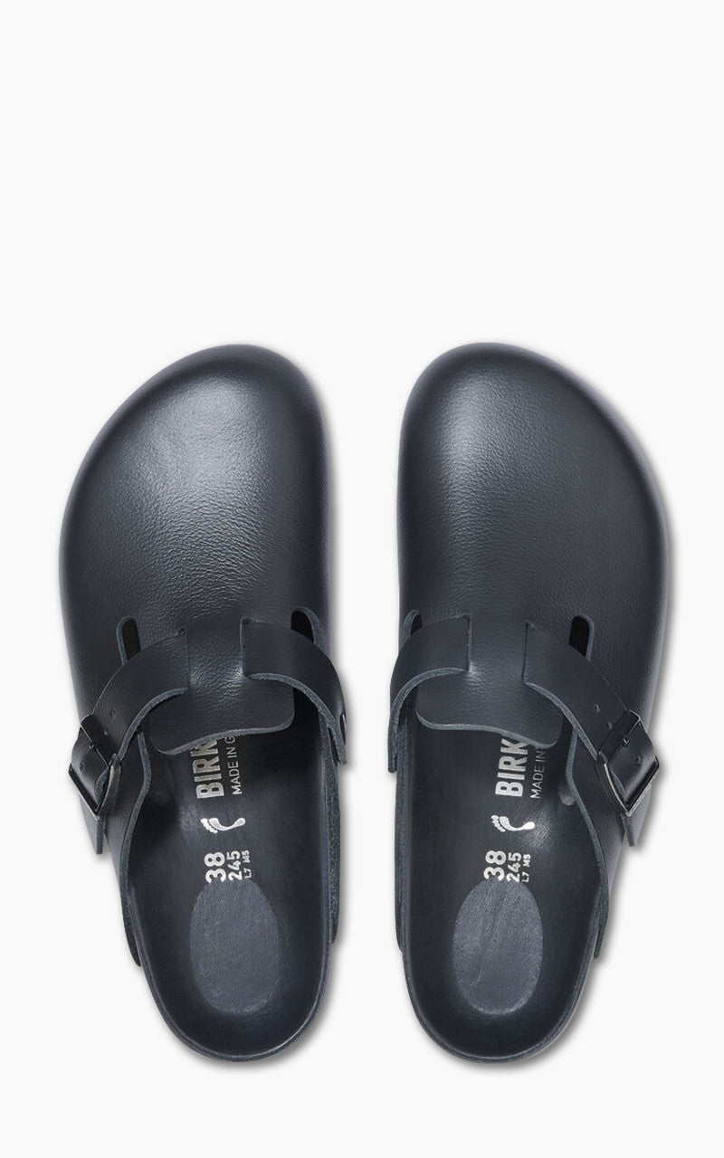 Birkenstock Boston Exquisite Natural Leather Black