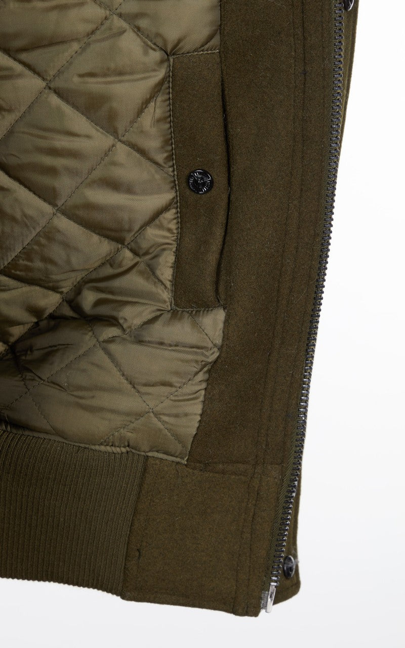 Military Surplus Varsity Jacket Olive