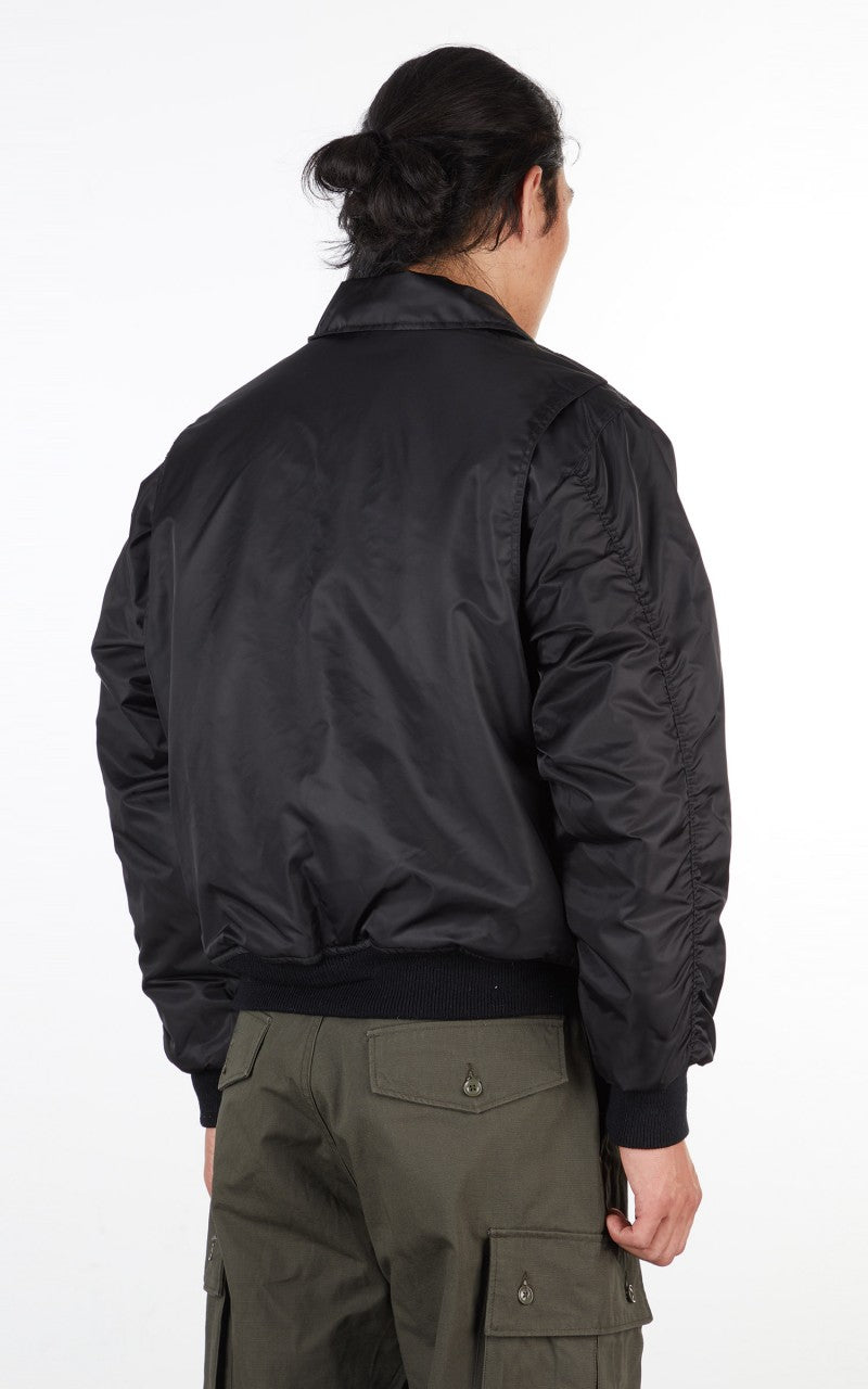 Military Surplus SWAT CWU US Fur Collar Flight Jacket Black