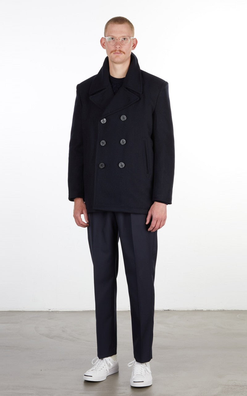 Military Surplus US Navy Pea Coat Dark Navy