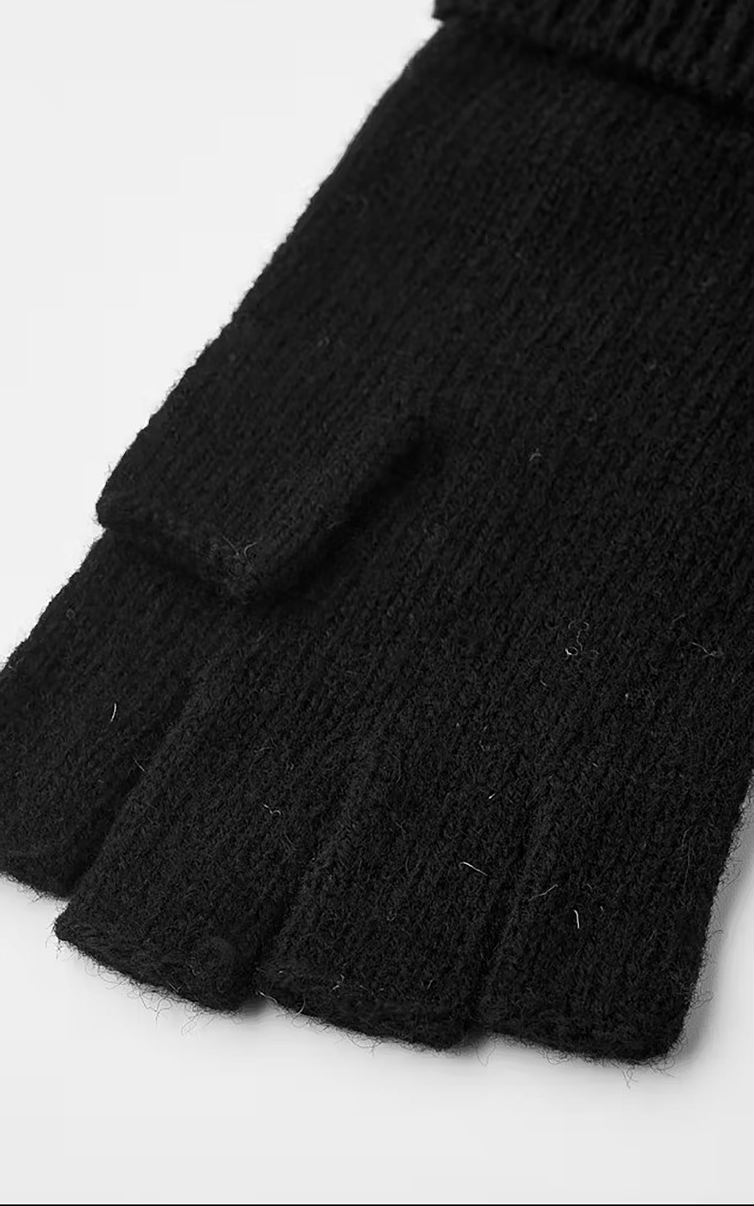 Hestra Basic Wool Half Finger Glove Black