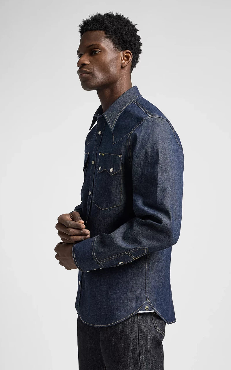 Lee 101 50s Western Shirt Dry Blue