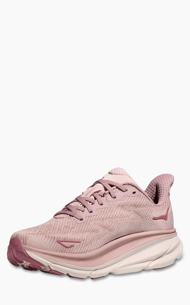 HOKA W Clifton 9 Pale Mauve/Peach Whip