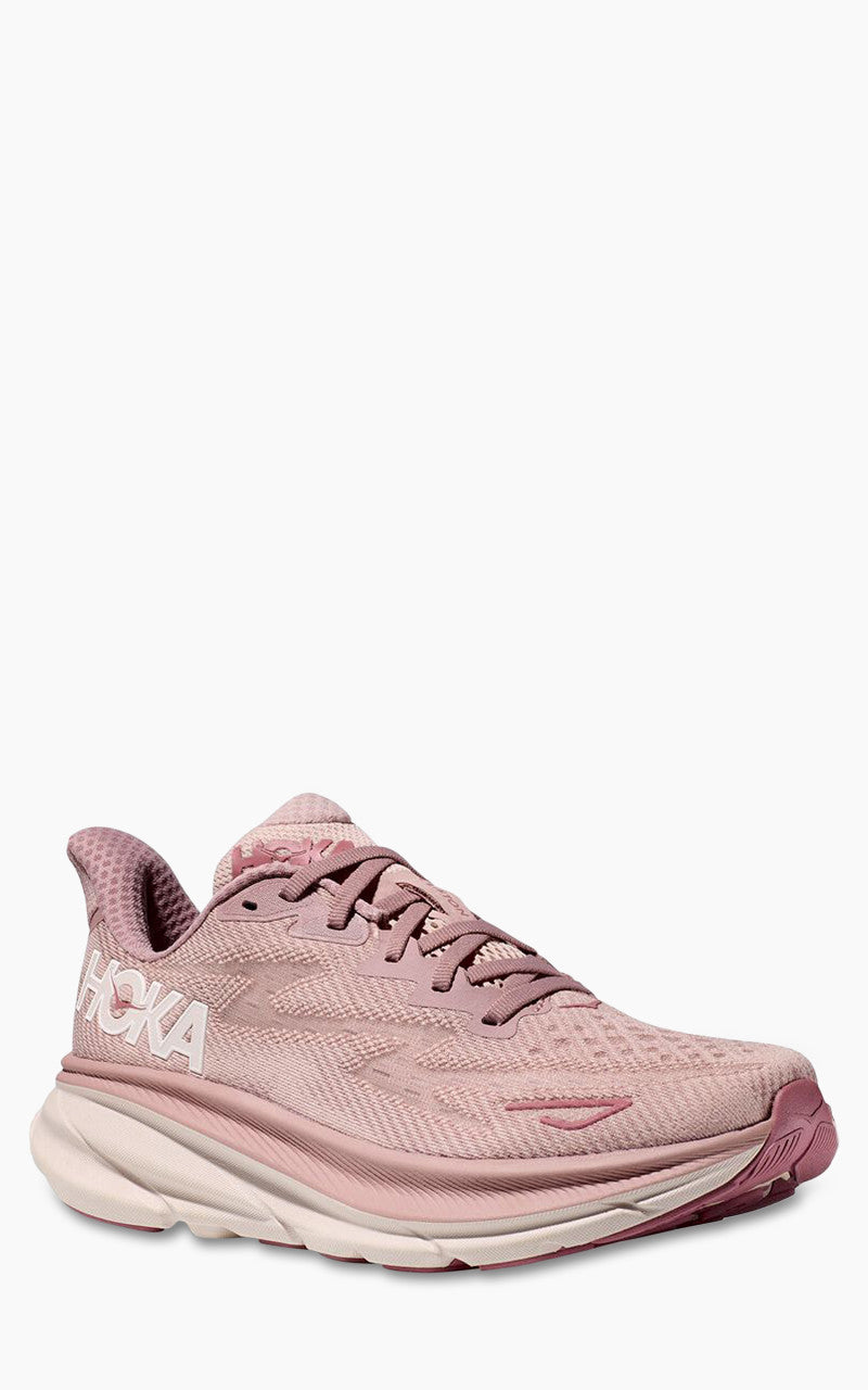 HOKA W Clifton 9 Pale Mauve/Peach Whip