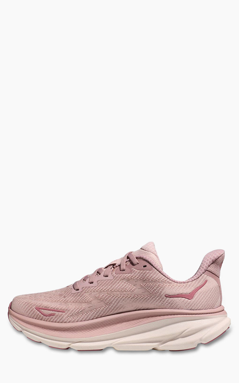 HOKA W Clifton 9 Pale Mauve/Peach Whip