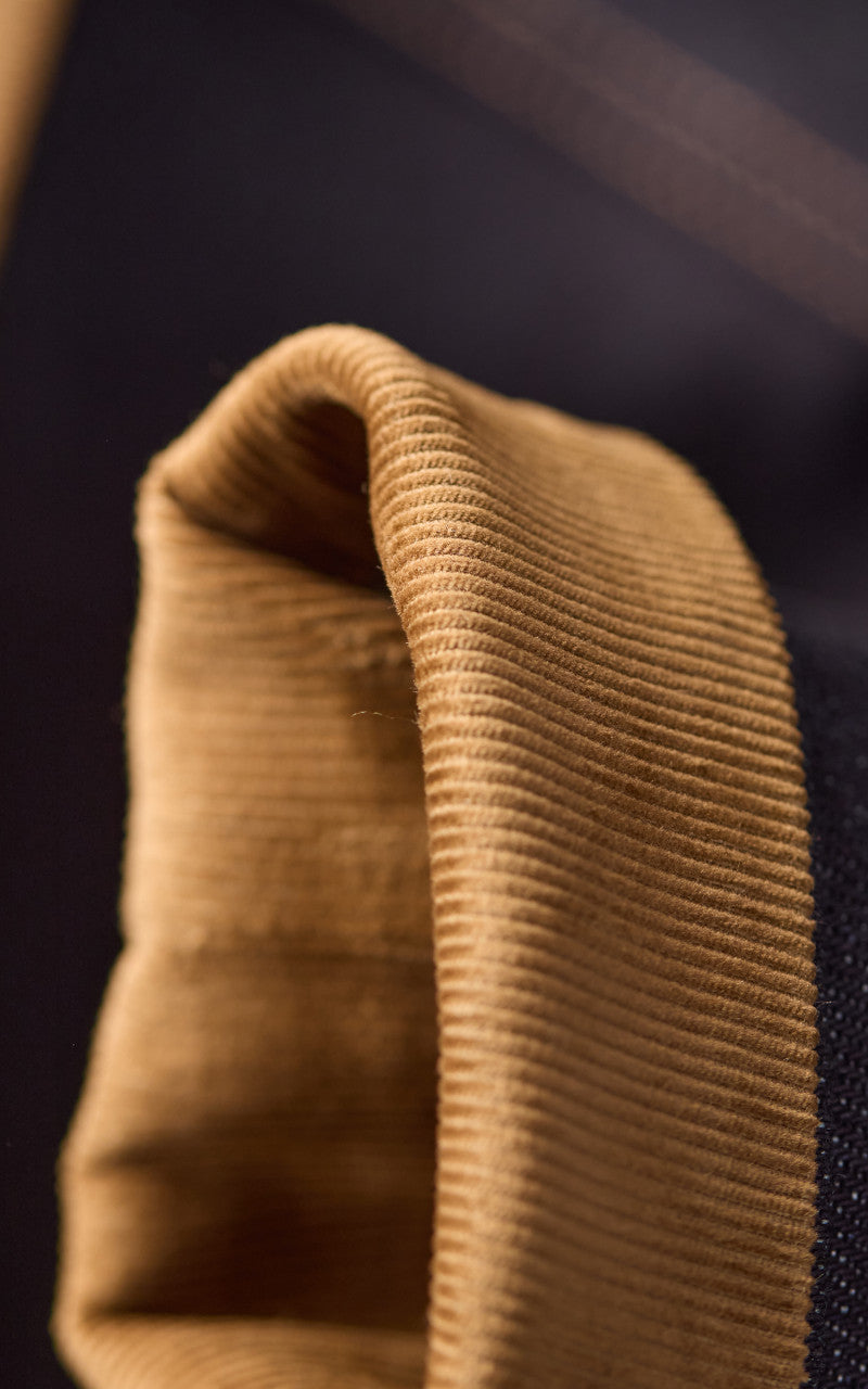 Rogue Territory Supply Jacket Corduroy Collar Selvedge Indigo 22oz