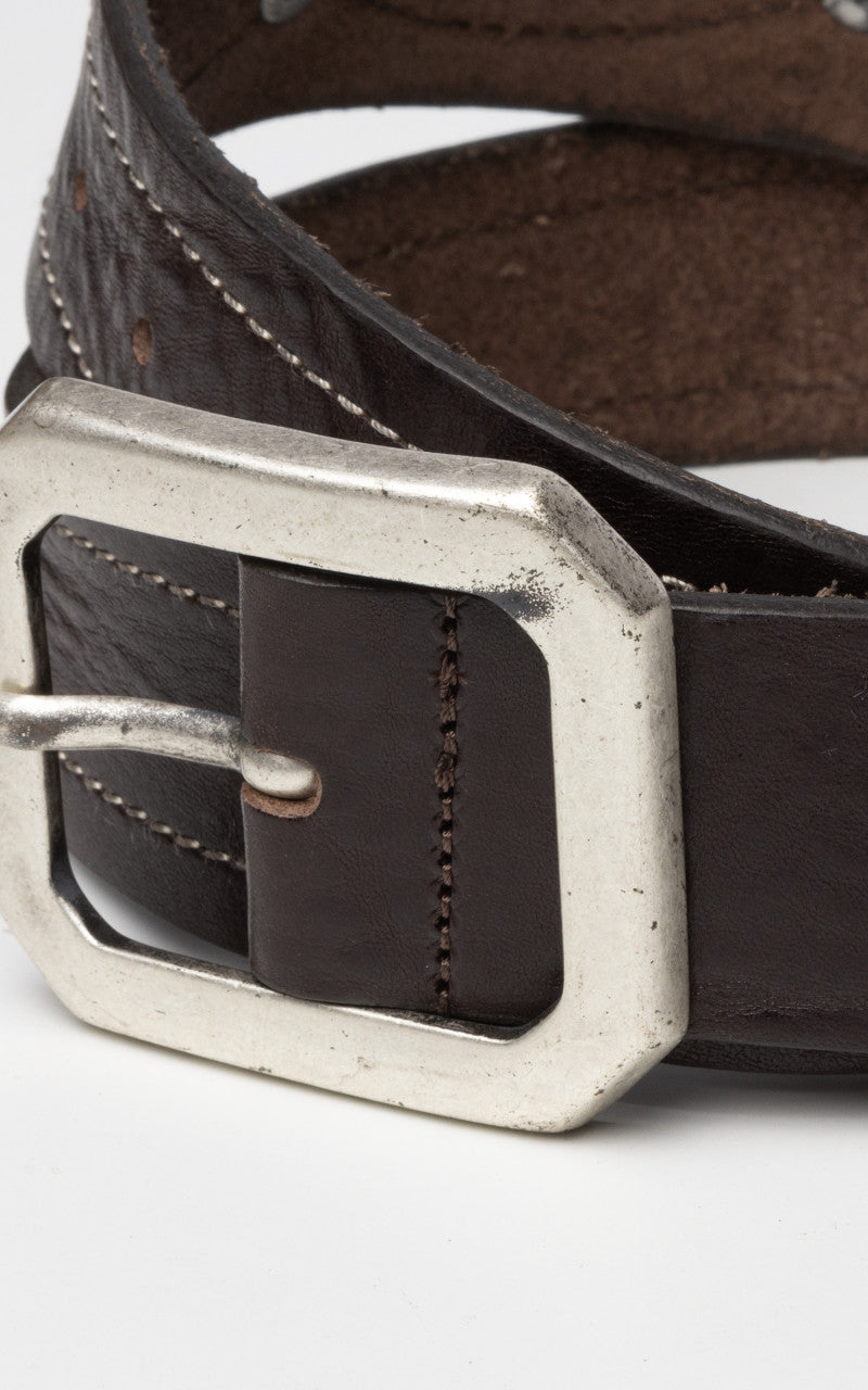 Fortela Oregon Leather Belt Testa Moro