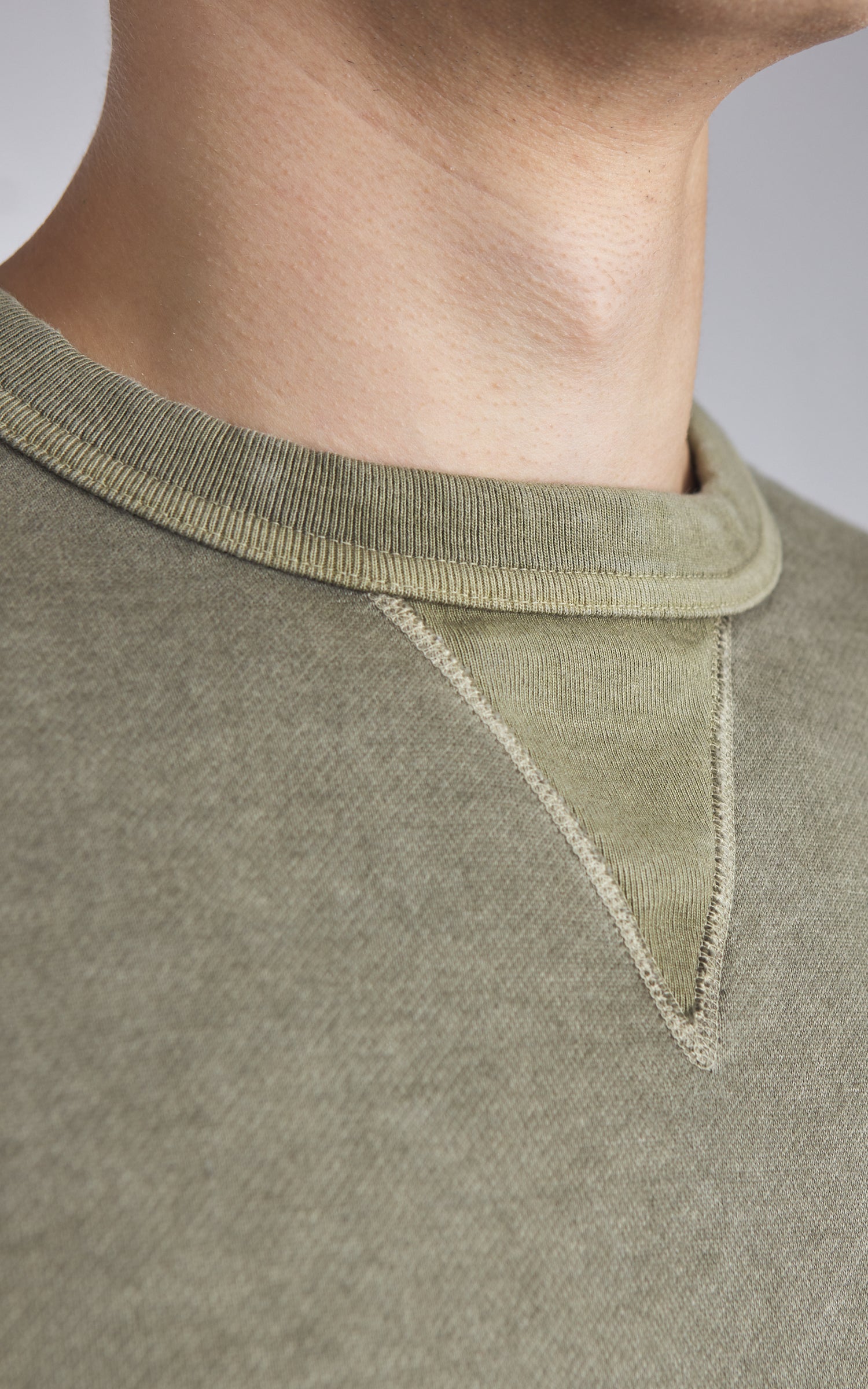 Barns Outfitters BR-3000PG COZUN Double V-Gusset Sweatshirt Khaki