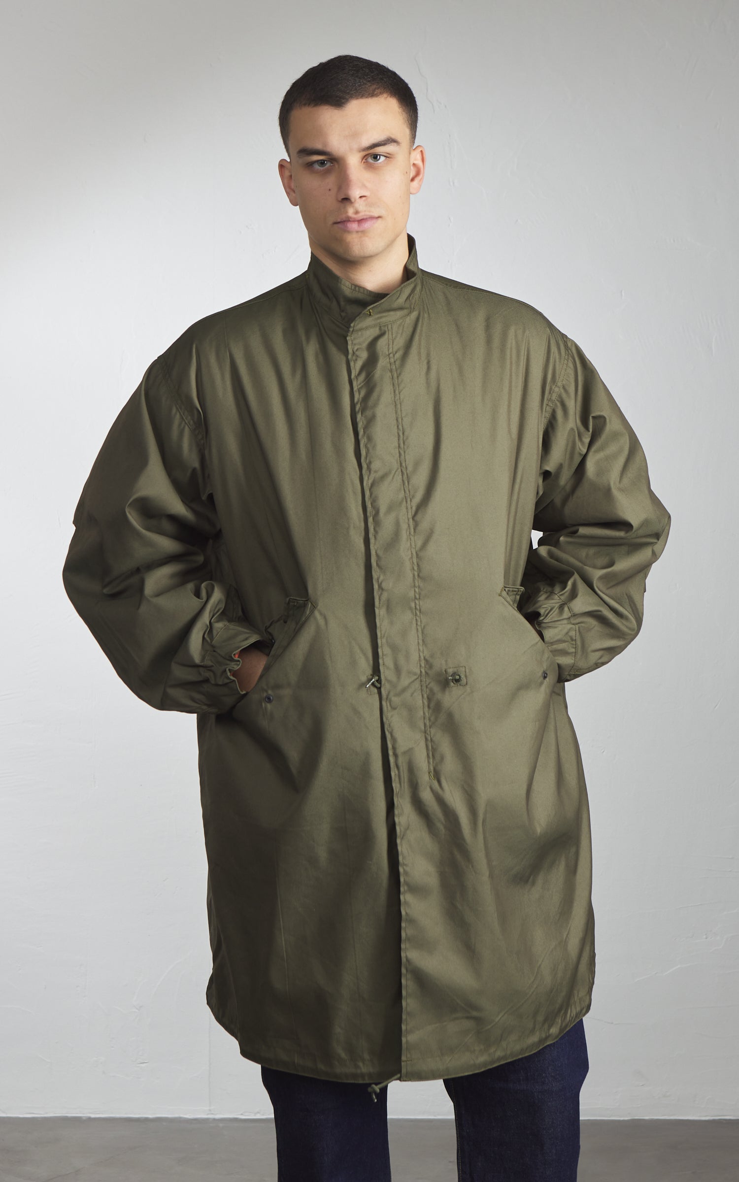 Rocky Mountain Featherbed M65 Fishtail VTG Poplin With Liner Olive