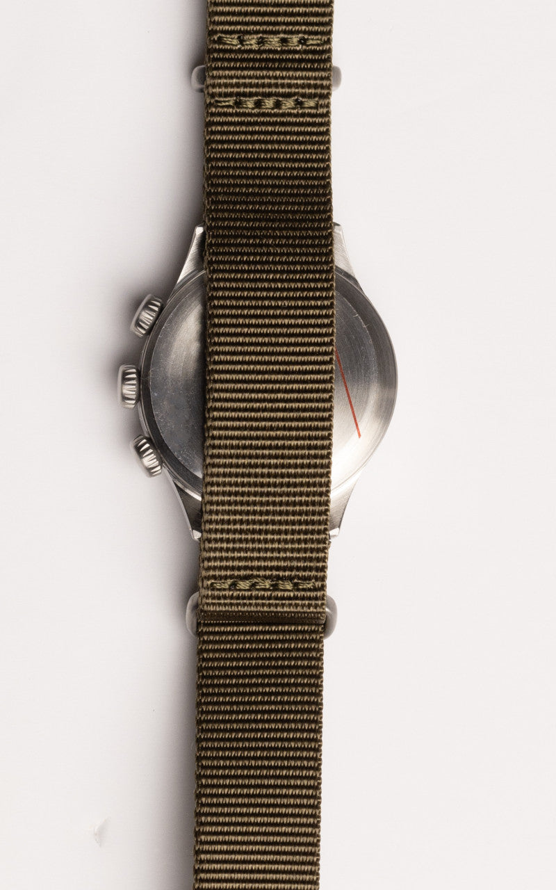 M.R.M.W. A-15 Vintage Military Watch Green Nylon Strap
