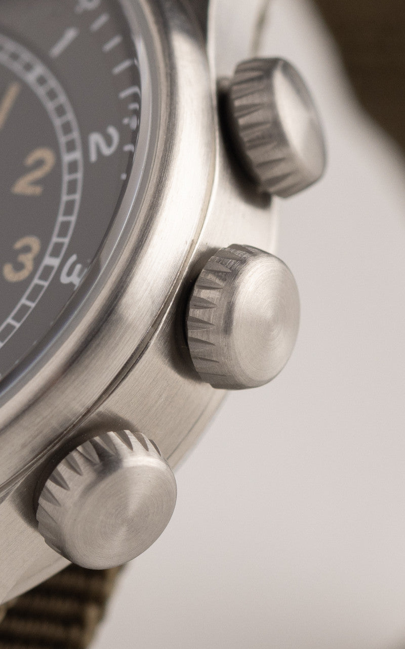 M.R.M.W. A-15 Vintage Military Watch Green Nylon Strap