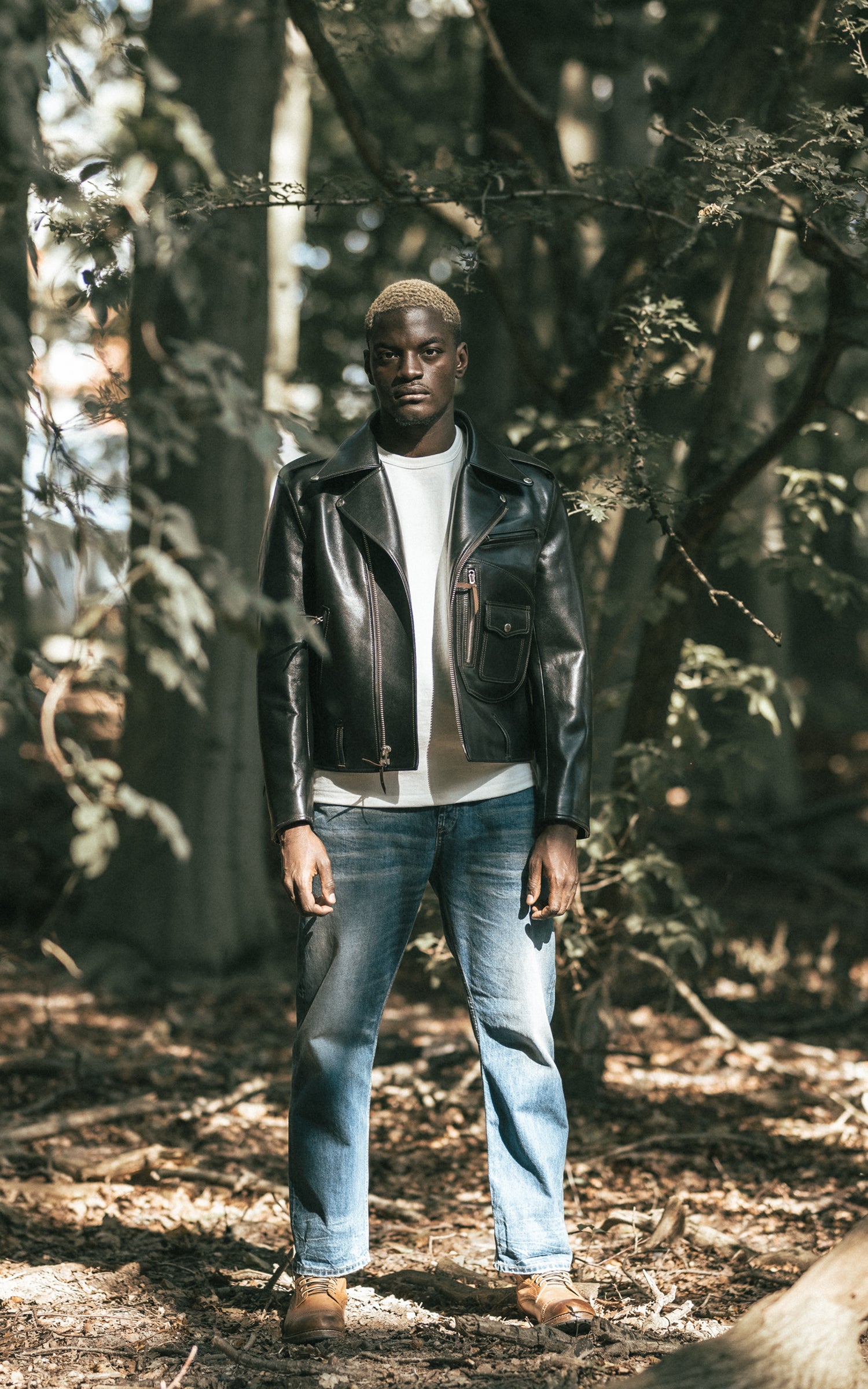 Y'2 Leather HR-55 Horsehide Leather Vintage D-Pocket Double Rider Jacket