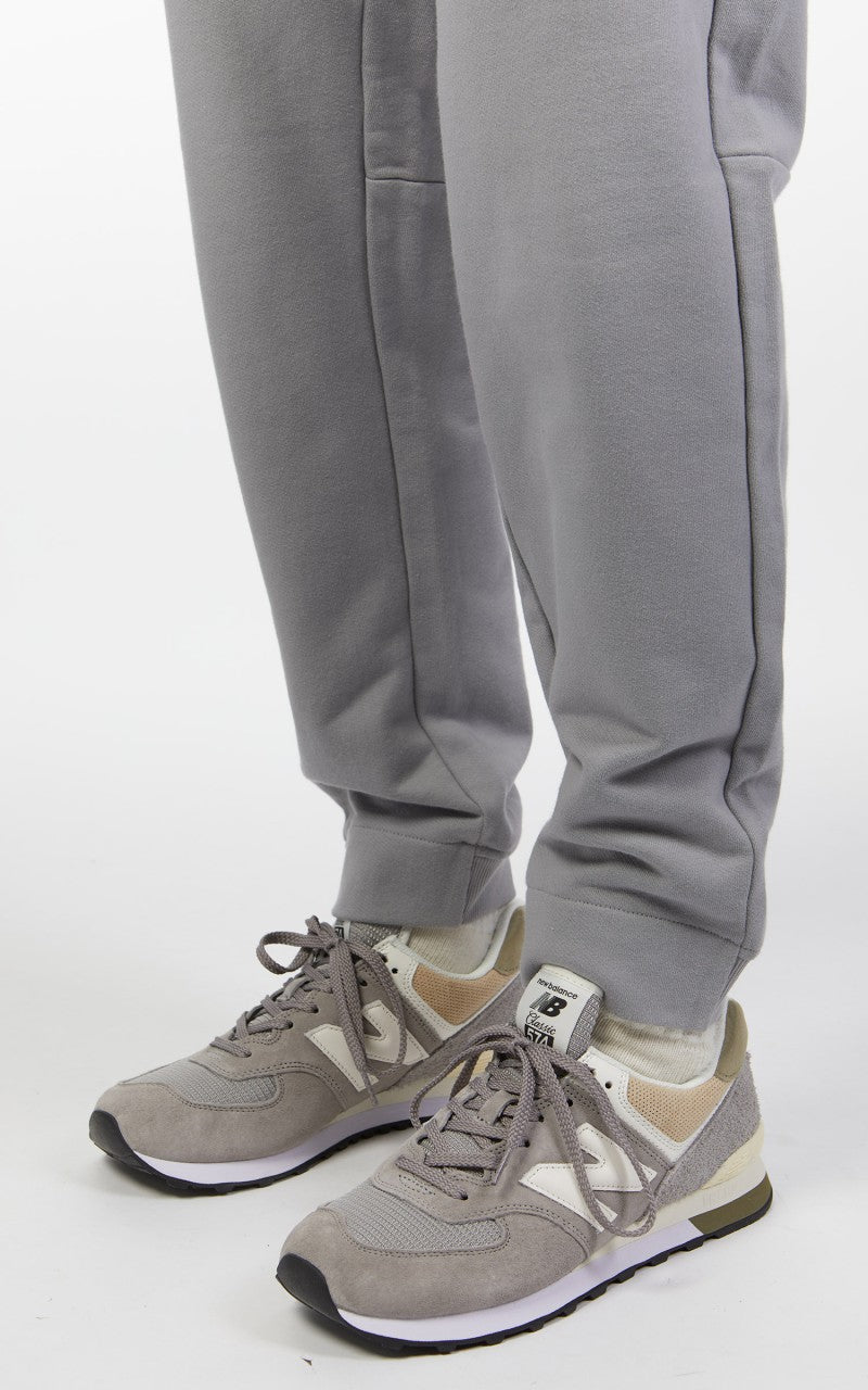 C.P. Company Diagonal Raised Fleece Mixed Sweat Pants Griffin Grey