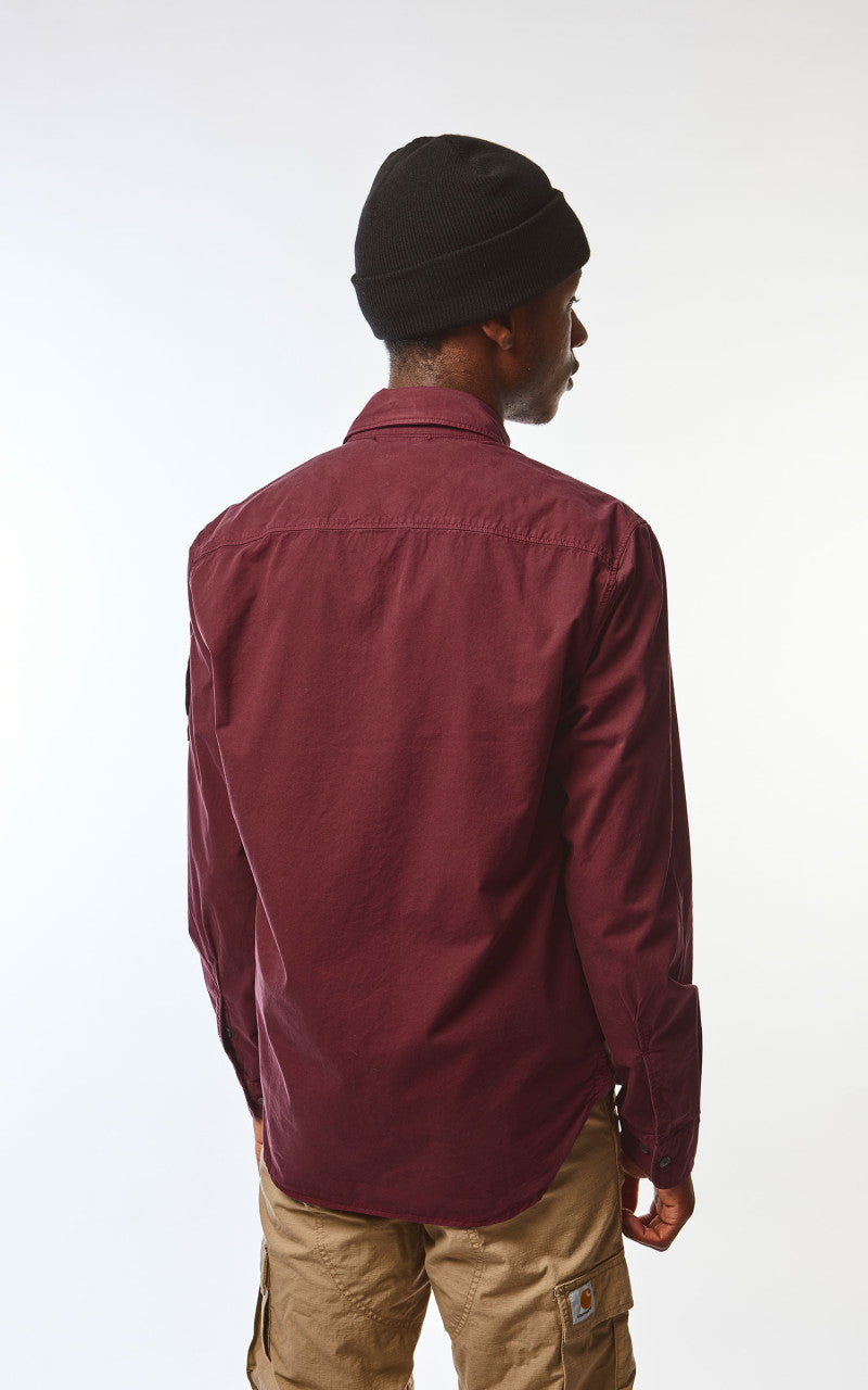 C.P. Company Gabardine Zipped Shirt Port Royal