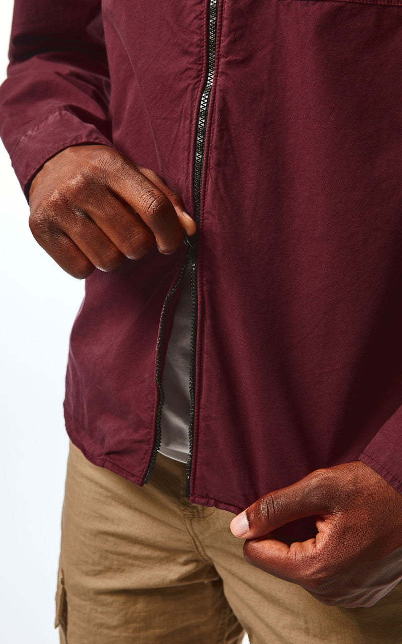 C.P. Company Gabardine Zipped Shirt Port Royal