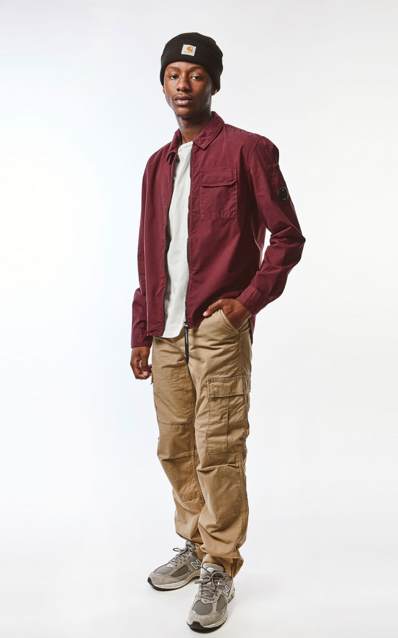 C.P. Company Gabardine Zipped Shirt Port Royal