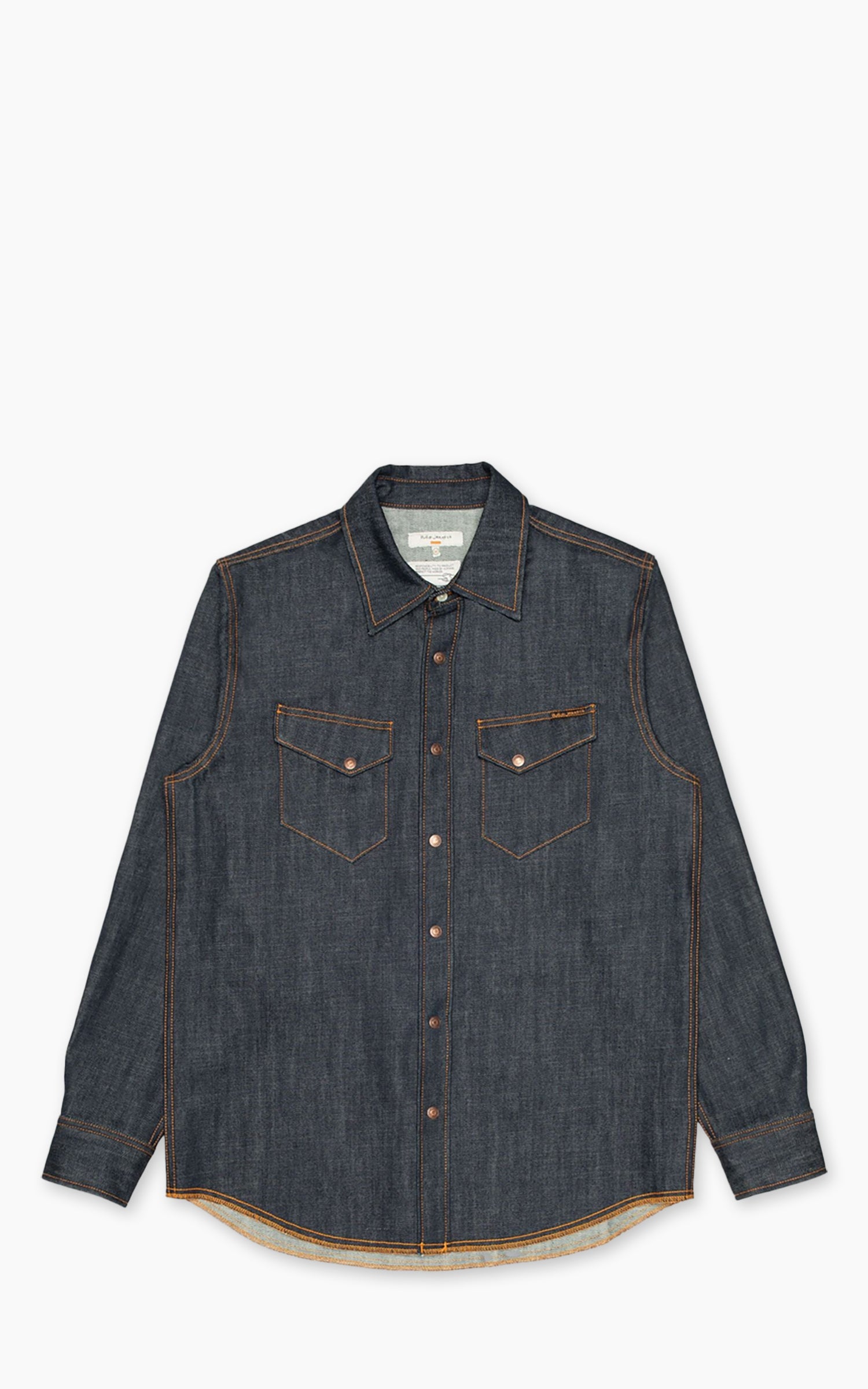Nudie Jeans Gunnar Denim Shirt Dry Streaky