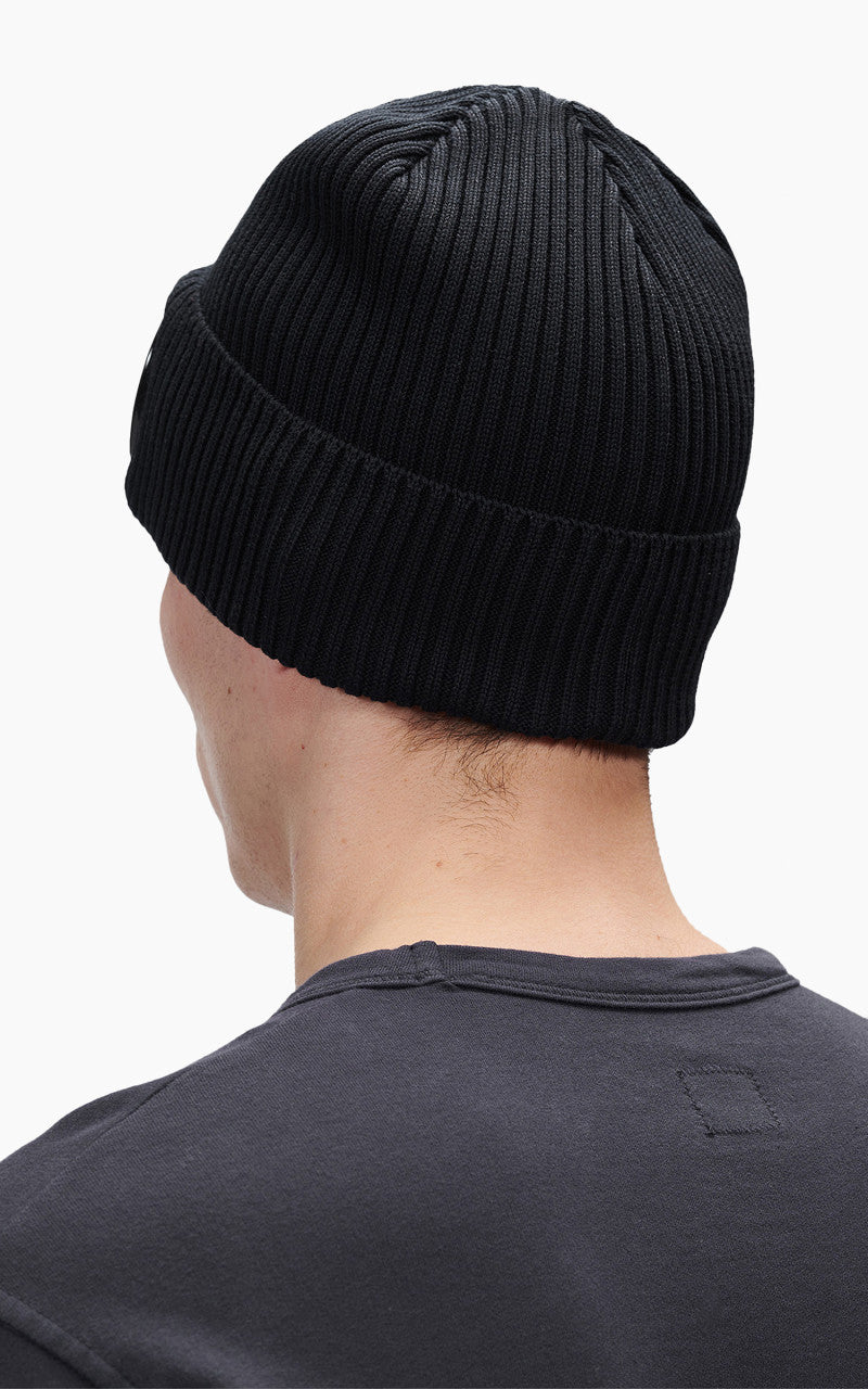 C.P. Company Cotton Goggle Beanie Black