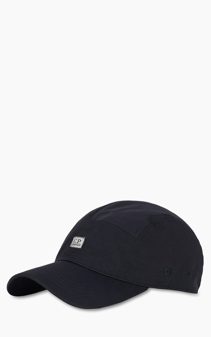 C.P. Company Chrome-R Panelled Logo Cap Total Eclipse