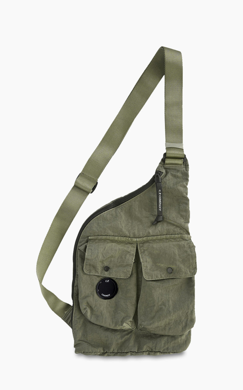 C.P. Company Nylon B Single Strap Rucksack Bronze Green