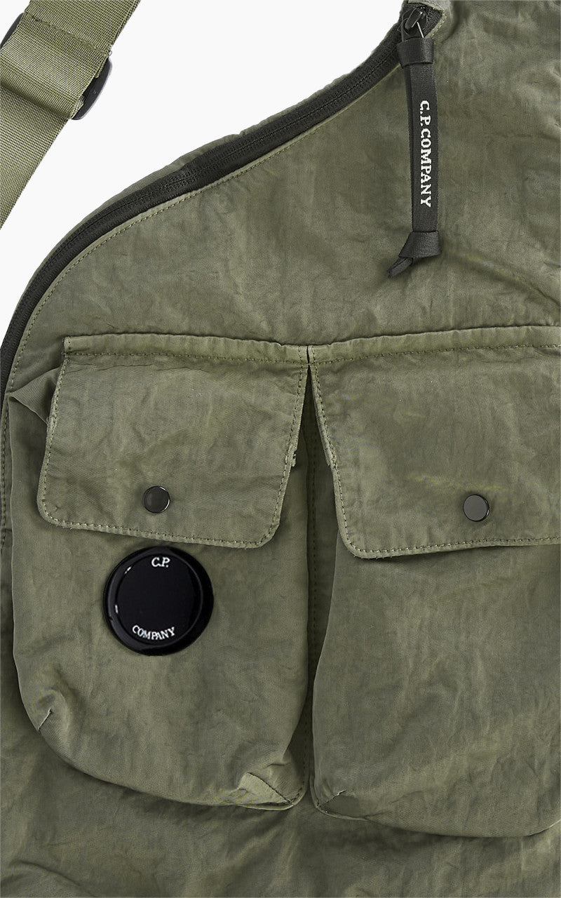 C.P. Company Nylon B Single Strap Rucksack Bronze Green