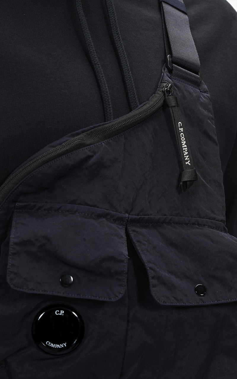 C.P. Company Nylon B Single Strap Rucksack Total Eclipse