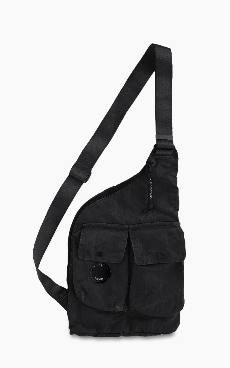 C.P. Company Nylon B Single Strap Rucksack Black