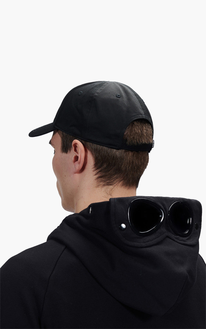 C.P. Company Gabardine Logo Cap Black