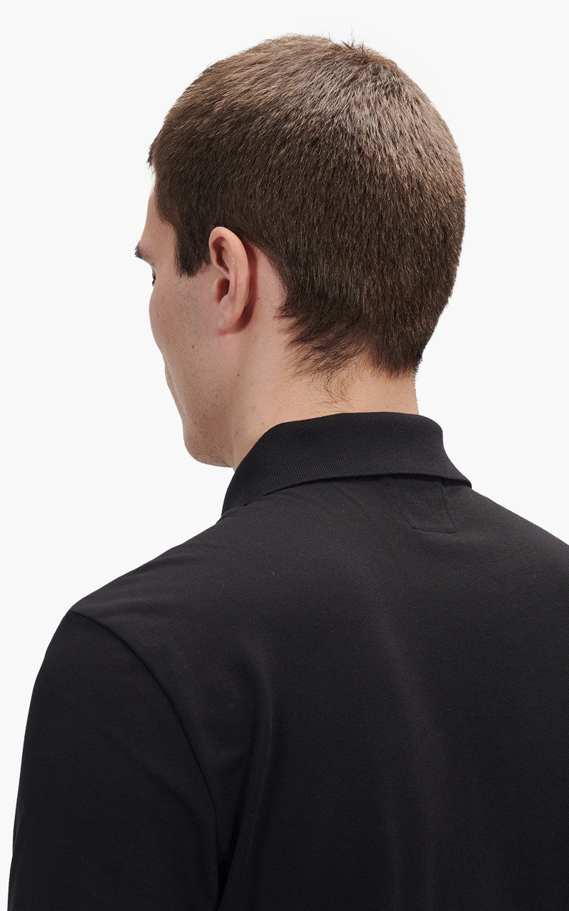 C.P. Company Stretch Piquet Polo Shirt Black