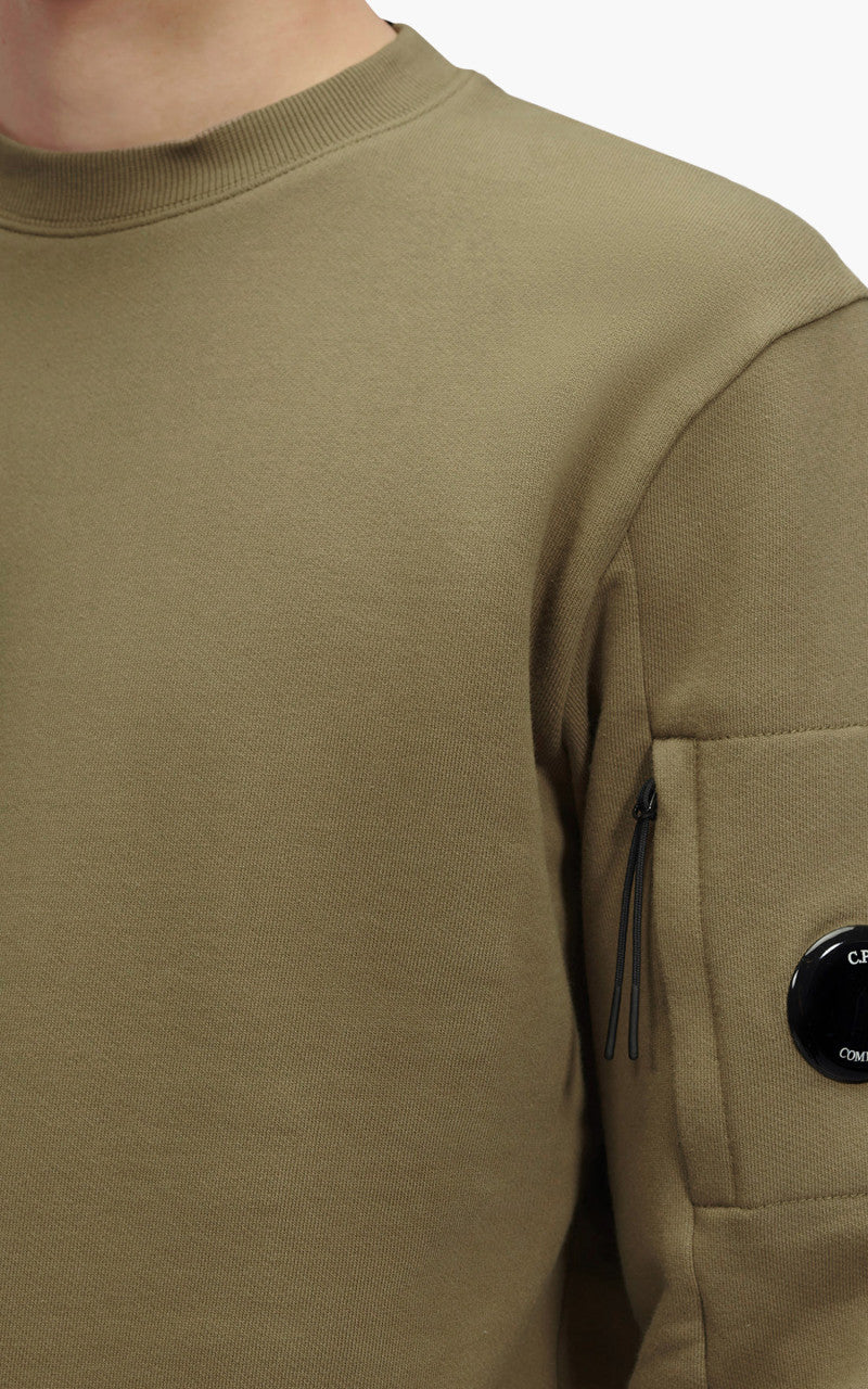 C.P. Company Diagonal Raised Fleece Sweatshirt Lead Grey