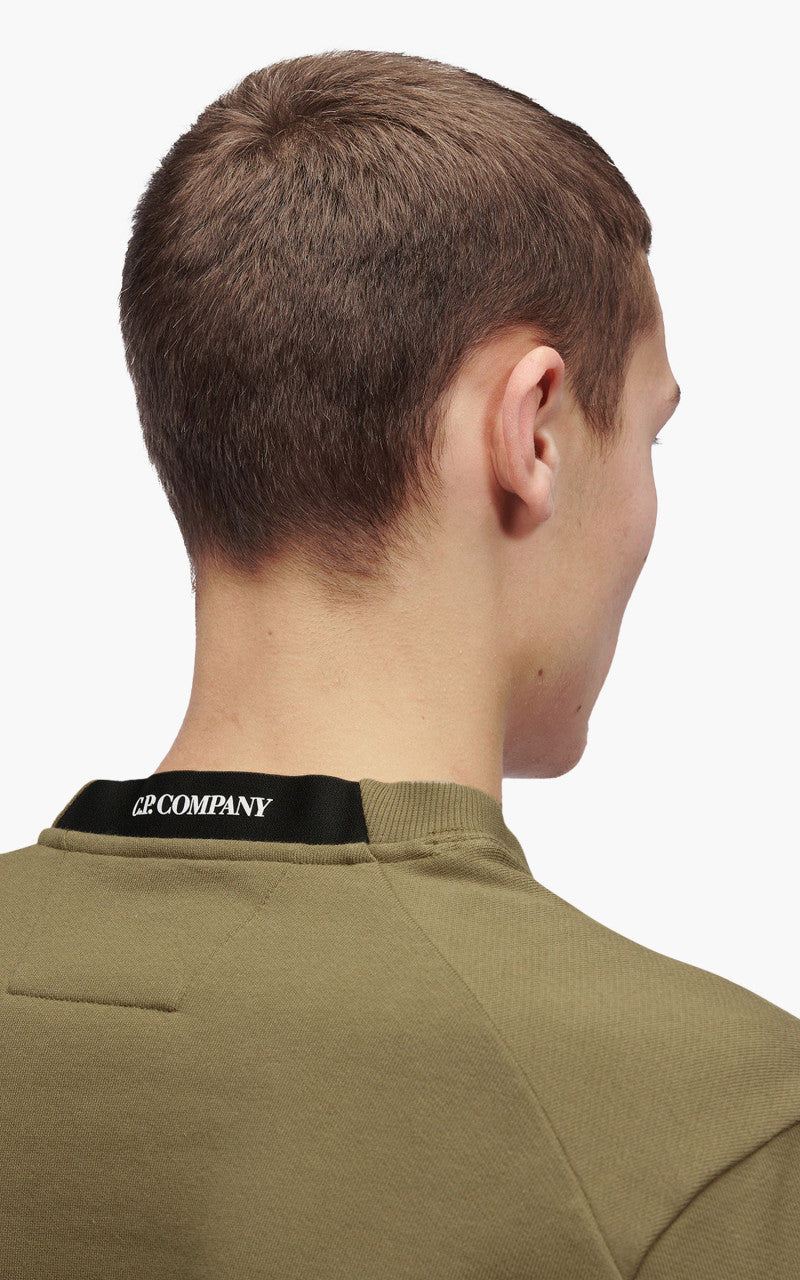 C.P. Company Diagonal Raised Fleece Sweatshirt Lead Grey