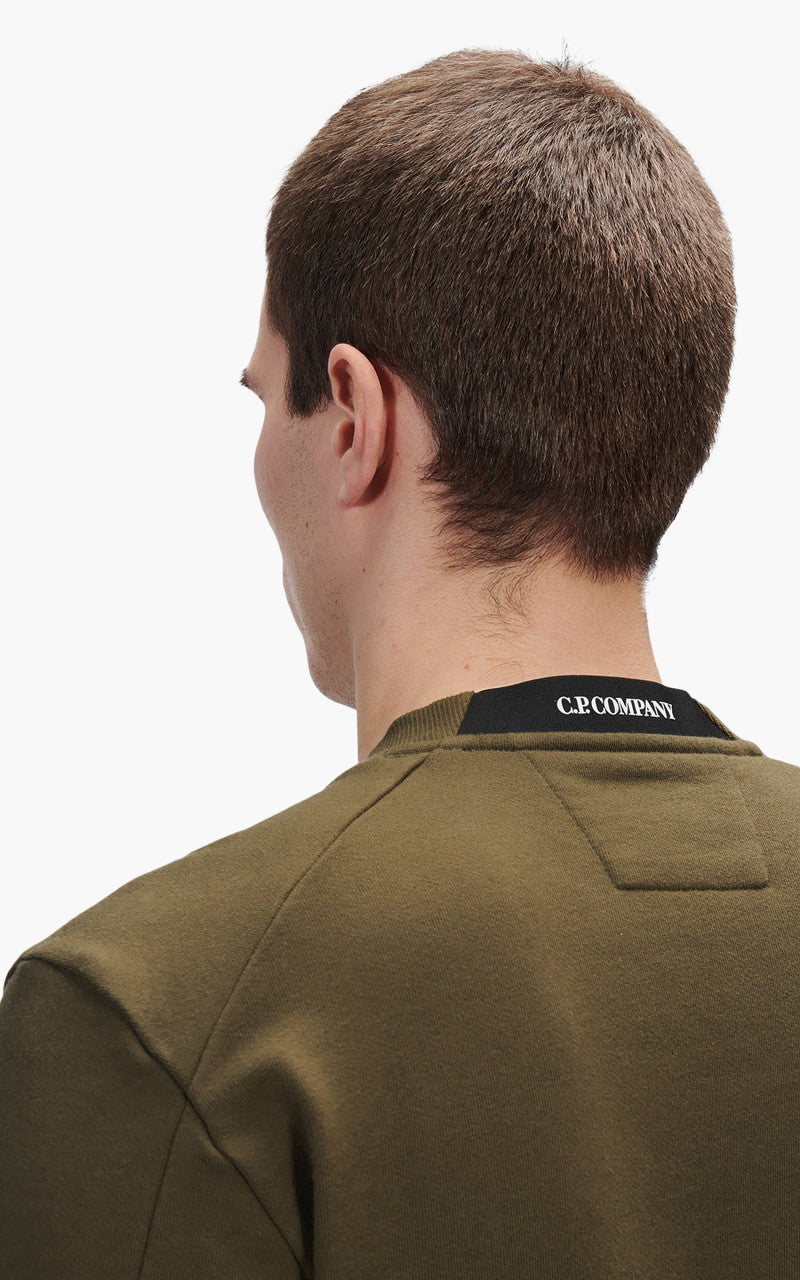 C.P. Company Diagonal Raised Fleece Sweatshirt Ivy Green