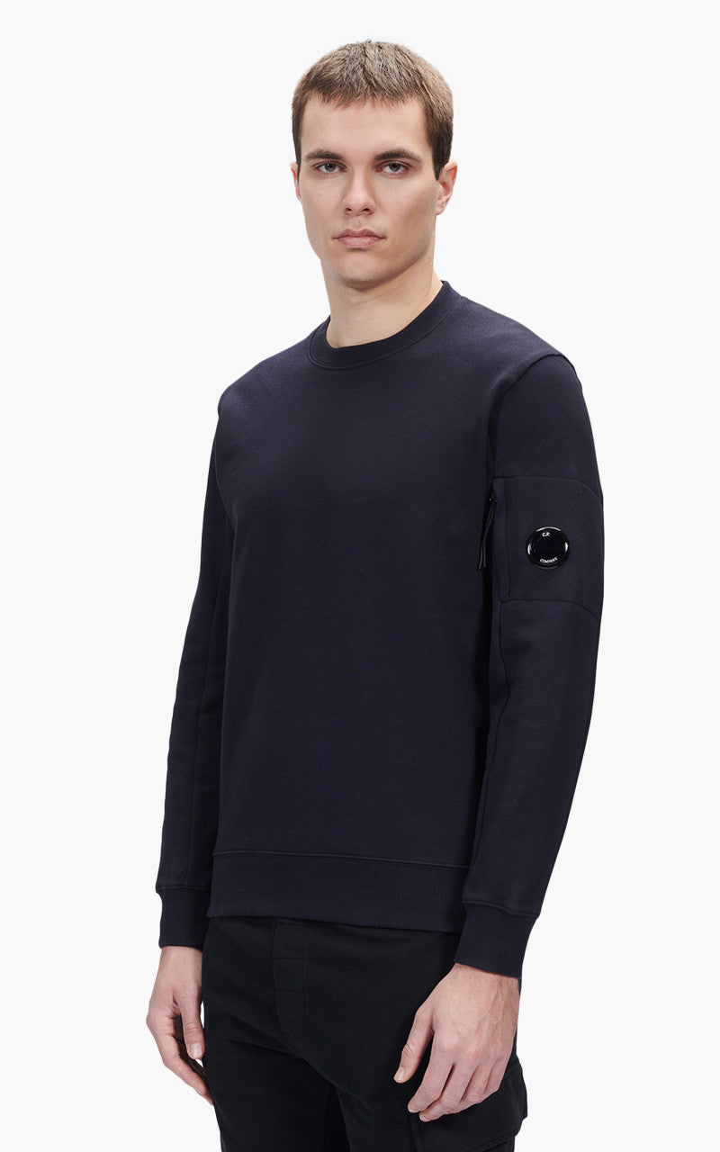 C.P. Company Diagonal Raised Fleece Sweatshirt Total Eclipse
